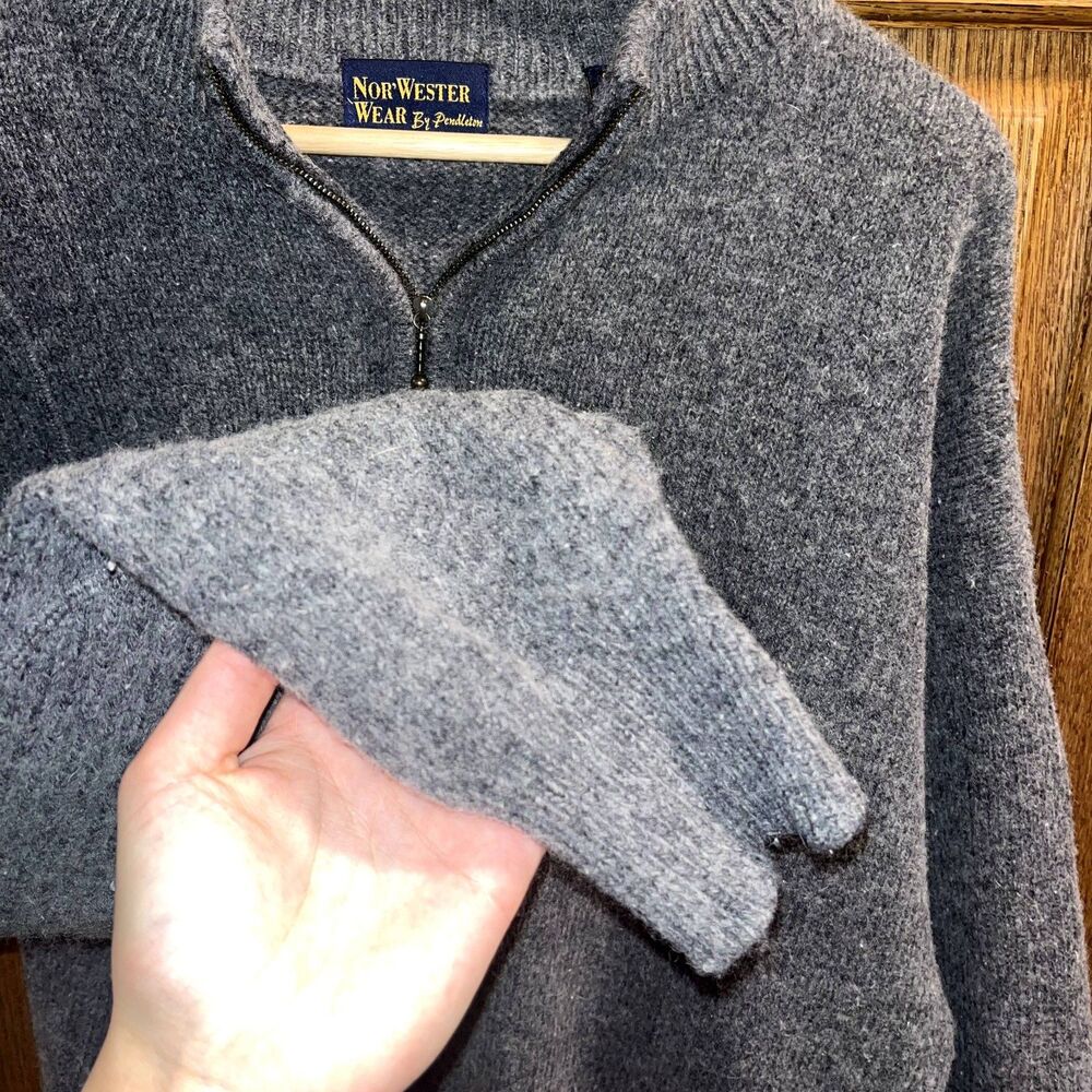 Nor'wester By Pendleton Wool Blend Pullover Sweat… - image 7